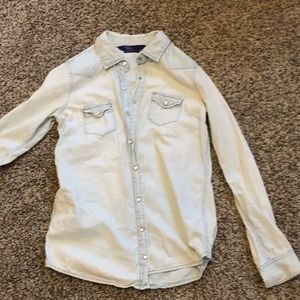 Button up Jean Blouse